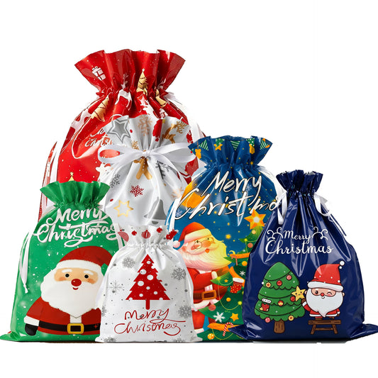 Christmas Gift Bag With Drawstring