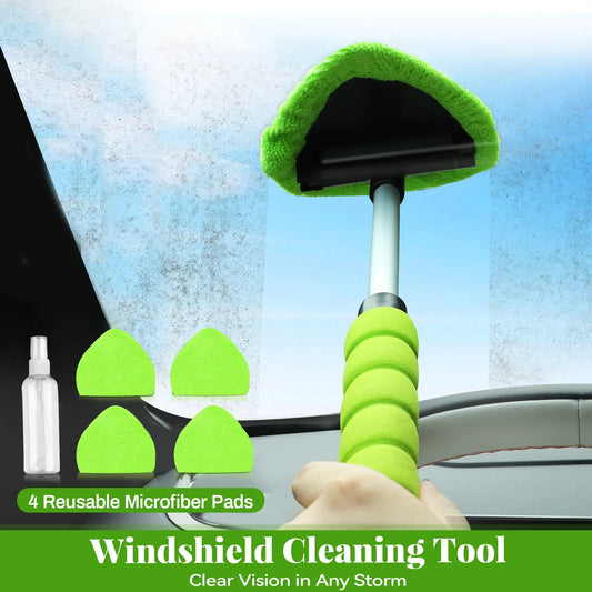 Windshield Cleaning Tool with Extendable Handle
